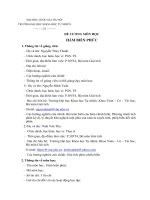 ĐỀ CƯƠNG MÔN HỌC HÀM BIẾN PHỨC