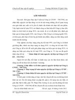 Hoàn thiện kế toán nguyên vật liệu tại Công ty CP ĐT – TM TNG