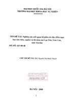 Nghiên cứu mối quan hệ giữa các đặc điểm ngọc học của ruby, saphir và đá chứa mỏ Lục Yên, Trúc Lâu tỉnh Yên Bái