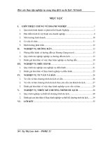 Báo cáo thực tập nghiệp vụ cung ứng dịch vụ du lịch  lữ hành Hương Giang (Huế) tại Hà nội