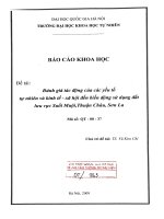 Đánh giá tác động của các yếu tố tự nhiên và kinh tế - xã hội đến biến động sử dụng đất lưu vực suối Muội, Thuận Châu, Sơn La.PDF