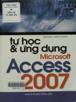 Tự học và ứng dụng Microsoft Access 2007