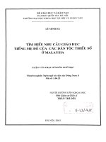 Tìm hiểu nhu cầu giáo dục tiếng mẹ đẻ của các dân tộc thiểu số ở Malaysia