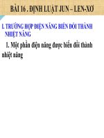 Bài giảng Định luật JunLenxơ