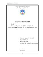 Hoàn thiện hoạt động thẩm định dự án đầu tư tại ngân hàng TMCP Công thương Việt Nam – chi nhánh Nguyễn Trãi