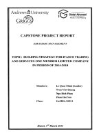 Building strategy for ITASCO Trading and Services One member Limited Company in period of 2014-2018