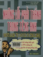 Những lỗi phải tránh trong tiếng Anh