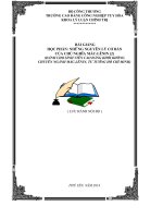 BÀI GIẢNG HỌC PHẦN: NHỮNG NGUYÊN LÝ CƠ BẢN CỦA CHỦ NGHĨA MÁCLÊNIN (2)