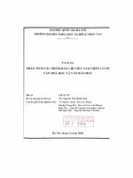 Phân tích tác phẩm báo chí Việt Nam trên cơ sở văn hóa học và văn bản học