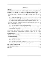 Công tác tổ chức và quản lý nhằm nâng cao chất lượng nguồn nhân lực hướng dẫn viên du lịch nội địa tại công ty Lữ hành HanoiTourist