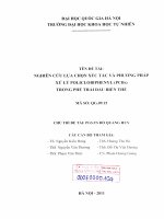 Nghiên cứu lựa chọn xúc tác và phương pháp xử lý policlobiphenyl (PCBs) trong phế thải dầu biến thế