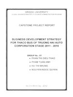 Business development strategy for Thaco Bus of Truong Hai Auto Corporation Stage 2011-2015