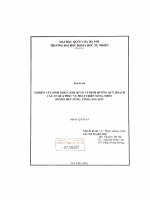 Nghiên cứu sinh thái cảnh và định hướng qui hoạch cây ăn quả phục vụ phát triển nông thôn huyện Hữu Lũng tỉnh Lạng Sơn