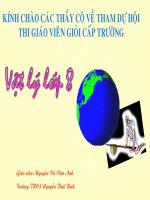 Bài giảng Lực đẩy Ácsimét  Vật lý 8