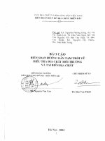 Biên soạn hướng dẫn tạm thời về điều tra địa chất môi trường và tai biến địa chất