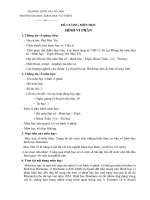 ĐỀ CƯƠNG MÔN HỌC HÌNH VI PHÂN