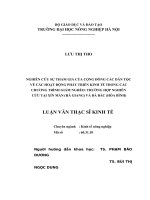 nghiên cưu sự tham gia của dân tộc