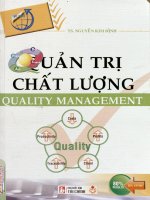 Quản trị chất lượng sản phẩm