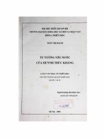 Tư tưởng yêu nước của Huỳnh Thúc Kháng