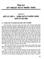 GIÁO TRÌNH KỸ THUẬT XỬ LÝ NƯỚC THẢI PGS TS TRỊNH LÊ HÙNG PHẦN 2