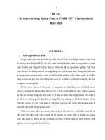 Luận văn tốt nghiệp: Kế toán vốn bằng tiền tại Công ty TNHH MTV Cấp thoát nước Bình Định