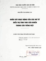 Khảo sát hoạt động của các hư từ biểu thị tình thái cầu khiến trong câu tiếng Việt