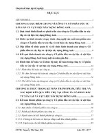 Công tác kế toán thành phẩm và xác định kết quả kinh danh tại Công ty cổ phần tấm lợp  Đông Anh.