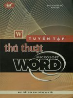 Tuyển tập thủ thuật Microsoft Word