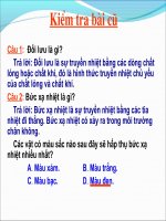 Bài giảng Công thức tính nhiệt lượng