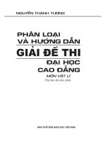 Phân loại và hướng dẫn giải đề thi Đại học   Cao đẳng môn Vật lí