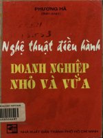Nghệ thuật điều hành doanh nghiệp vừa và nhỏ