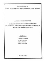 Development strategy for Hanoi Housing Development and Investment Corporation (HANDICO) during the period of 2010-2015