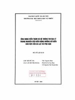 Ứng dụng viễn thám và hệ thông tin địa lý trong nghiên cứu biến động đường bờ biển khu vực cửa Ba Lạt và phụ cận