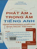 Phát âm và trọng âm tiếng Anh