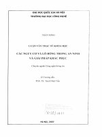Các nguy cơ và lỗ hổng trong an ninh và giải pháp khắc phục