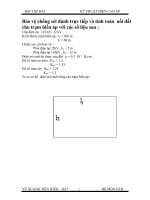 Bảo vệ chống sét đánh trực tiếp và tính toán nối đất cho trạm biến áp với các số liệu sau