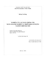 Nghiên cứu an toàn thông tin mạng doanh nghiệp và triển khai áp dụng tại bưu điện Hà Nội