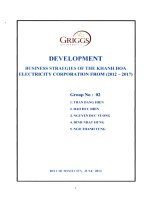 Business strategy of the Khanh Hoa Electricity Corporation from (2012-2017)