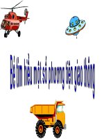 slide thuyết trình CÁC PHƯƠNG TIỆN GIAO THÔNG THI