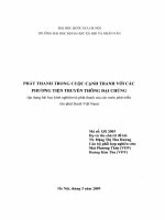 Phát thanh trong cuộc cạnh tranh với các phương tiện truyền thông đại chúng  áp dụng bài học kinh nghiệm từ phát thanh của các nước phát triển vào phát thanh Việt Nam