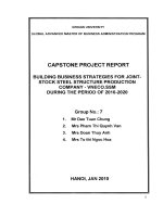 Building business strategies for Joint-Stock Steel Structure production company - VNECO.SSM during the period of 2010-2020