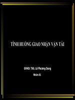 BÁO CÁO MÔN VẬN TẢI & GIAO NHẬN NGOẠI THƯƠNG MÔ HÌNH CFR – TRÁCH  NHIỆM CÁC BÊN