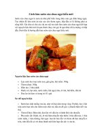 Cách làm sườn xào chua ngọt kiểu mới cách chế biến sườn xào chua ngọt