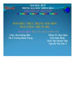 Đề tài Tìm hiểu thực trạng xói mòn đất ở Bắc Trung Bộ