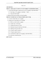 Báo cáo thực tập tổng hợp của Xí nghiệp cơ khí Bình Minh