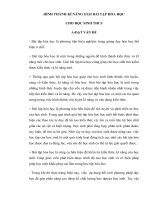 SKKN HÌNH THÀNH KĨ NĂNG GIẢI BÀI TẬP HÓA HỌC CHO HỌC SINH THCS