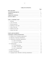 Improving students' listening comprehension through focused listening tasks = Nâng cao khả năng nghe hiểu của học sinh thông qua các bài luyện tập kỹ n20150227