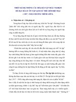 SKKN THIẾT KẾ HỆ THỐNG CÂU HỎI, BÀI TẬP TRẮC NGHIỆM ĐỂ DẠY BÀI 23- ÔN TẬP LỊCH SỬ THẾ GIỚI HIỆN ĐẠI