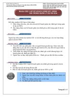 Lập kế hoạch giám sát đánh giá trong quản lý dự án ODA  giáo trình đào tạo quản lý dự án ODA