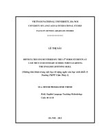 Difficulties encountered by the 11th form students at Cẩm Thủy 2 Secondary School when learning the English listening skill  Những khó khăn trong việc học kĩ nă